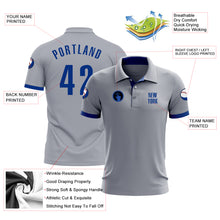 Загрузить изображение в средство просмотра галереи, Custom Gray Royal Performance Golf Polo Shirt