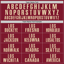 Load image into Gallery viewer, Custom Crimson Cream Performance Golf Polo Shirt