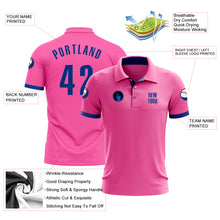 Загрузить изображение в средство просмотра галереи, Custom Pink Royal Performance Golf Polo Shirt