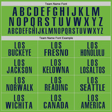 Загрузить изображение в средство просмотра галереи, Custom Neon Green Navy Performance Golf Polo Shirt