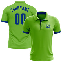 Загрузить изображение в средство просмотра галереи, Custom Neon Green Royal Performance Golf Polo Shirt