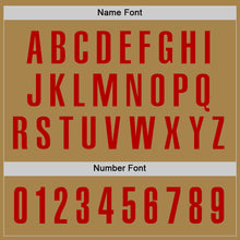 Load image into Gallery viewer, Custom Old Gold Red Performance Golf Polo Shirt