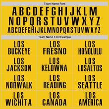 Load image into Gallery viewer, Custom Yellow Black Performance Golf Polo Shirt