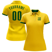 Load image into Gallery viewer, Custom Yellow Green Performance Golf Polo Shirt