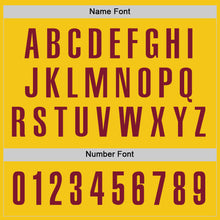 Load image into Gallery viewer, Custom Yellow Crimson Performance Golf Polo Shirt