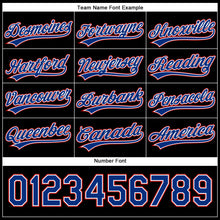 Load image into Gallery viewer, Custom Black Royal-Red Performance Vapor Golf Polo Shirt