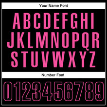 Загрузить изображение в средство просмотра галереи, Custom Black Black-Pink Performance Vapor Golf Polo Shirt