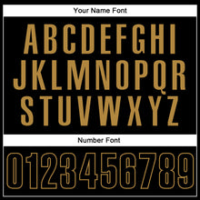 Загрузить изображение в средство просмотра галереи, Custom Black Black-Old Gold Performance Vapor Golf Polo Shirt