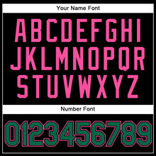 Load image into Gallery viewer, Custom Black Kelly Green-Pink Performance Vapor Golf Polo Shirt