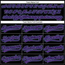 Charger l'image dans la galerie, Custom Black Purple-Light Blue Performance Vapor Golf Polo Shirt