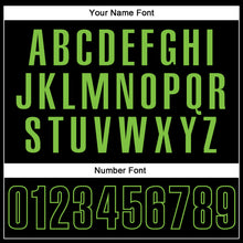 Load image into Gallery viewer, Custom Black Black-Neon Green Performance Vapor Golf Polo Shirt