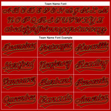 Загрузить изображение в средство просмотра галереи, Custom Red Red Black-Old Gold Performance Vapor Golf Polo Shirt