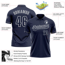 Charger l'image dans la galerie, Custom Navy Navy-Gray Performance Vapor Golf Polo Shirt