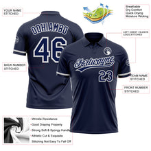 Charger l'image dans la galerie, Custom Navy Navy-Gray Performance Vapor Golf Polo Shirt