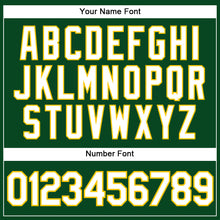 Load image into Gallery viewer, Custom Green White-Yellow Performance Vapor Golf Polo Shirt