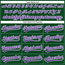 Load image into Gallery viewer, Custom Green Purple-White Performance Vapor Golf Polo Shirt