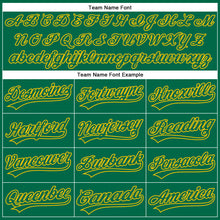 Load image into Gallery viewer, Custom Kelly Green Kelly Green-Yellow Performance Vapor Golf Polo Shirt