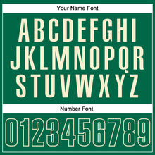 Load image into Gallery viewer, Custom Kelly Green Kelly Green-Cream Performance Vapor Golf Polo Shirt