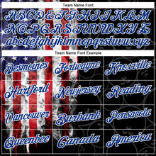 Charger l'image dans la galerie, Custom Black Red-Royal 3D Pattern Design Billiards Snooker 8 Ball American Flag Performance Polo Shirt