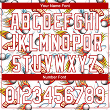 Загрузить изображение в средство просмотра галереи, Custom White Red 3D Pattern Design Firely Bowling Performance Polo Shirt