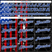 Charger l'image dans la galerie, Custom Black Red-Royal 3D Pattern Design Bowling Ball American Flag Performance Polo Shirt