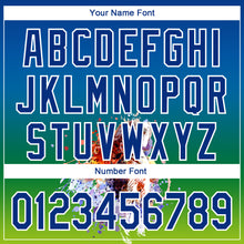 Load image into Gallery viewer, Custom Royal White 3D Pattern Design Golfing Performance Golf Polo Shirt