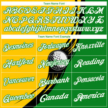 Load image into Gallery viewer, Custom Yellow White-Grass Green 3D Pattern Design Golf Ball Performance Golf Polo Shirt