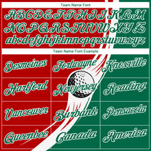 Load image into Gallery viewer, Custom Red Kelly Green-White 3D Pattern Design Golf Ball Performance Golf Polo Shirt