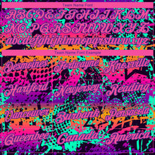 Load image into Gallery viewer, Custom Graffiti Pattern Pink-Purple 3D Performance Golf Polo Shirt
