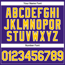 Load image into Gallery viewer, Custom Purple Gold-White Performance Vapor Golf Polo Shirt