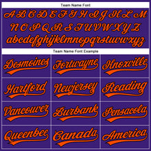 Laden Sie das Bild in den Galerie-Viewer, Custom Purple Black-Orange Performance Vapor Golf Polo Shirt