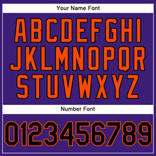 Laden Sie das Bild in den Galerie-Viewer, Custom Purple Black-Orange Performance Vapor Golf Polo Shirt