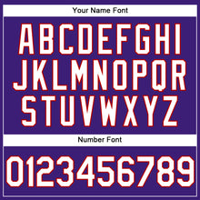 Laden Sie das Bild in den Galerie-Viewer, Custom Purple White-Red Performance Vapor Golf Polo Shirt