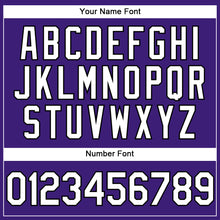 Laden Sie das Bild in den Galerie-Viewer, Custom Purple White-Black Performance Vapor Golf Polo Shirt