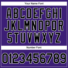 Laden Sie das Bild in den Galerie-Viewer, Custom Purple Black-White Performance Vapor Golf Polo Shirt