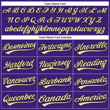 Laden Sie das Bild in den Galerie-Viewer, Custom Purple City Cream-Black Performance Vapor Golf Polo Shirt