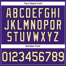 Laden Sie das Bild in den Galerie-Viewer, Custom Purple City Cream-Black Performance Vapor Golf Polo Shirt