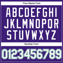 Laden Sie das Bild in den Galerie-Viewer, Custom Purple White-Kelly Green Performance Vapor Golf Polo Shirt