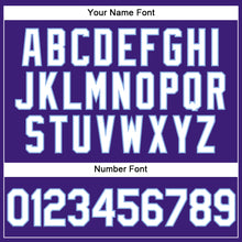 Laden Sie das Bild in den Galerie-Viewer, Custom Purple White-Light Blue Performance Vapor Golf Polo Shirt