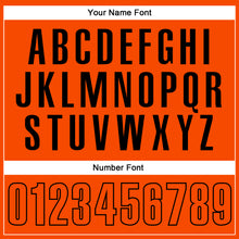 Load image into Gallery viewer, Custom Orange Black Performance Vapor Golf Polo Shirt