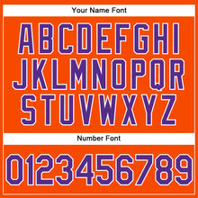 Загрузить изображение в средство просмотра галереи, Custom Orange Purple-White Performance Vapor Golf Polo Shirt