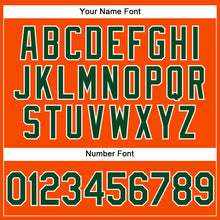 Загрузить изображение в средство просмотра галереи, Custom Orange Green-White Performance Vapor Golf Polo Shirt