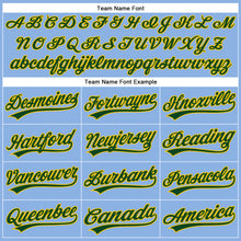 Load image into Gallery viewer, Custom Light Blue Green-Yellow Performance Vapor Golf Polo Shirt