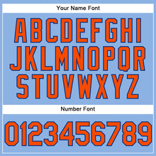 Load image into Gallery viewer, Custom Light Blue Orange-Royal Performance Vapor Golf Polo Shirt