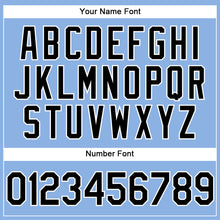 Load image into Gallery viewer, Custom Light Blue Black-White Performance Vapor Golf Polo Shirt