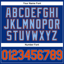 Загрузить изображение в средство просмотра галереи, Custom Royal Orange-Light Blue Performance Vapor Golf Polo Shirt