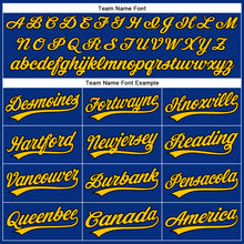 Загрузить изображение в средство просмотра галереи, Custom Royal Black-Yellow Performance Vapor Golf Polo Shirt