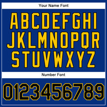 Загрузить изображение в средство просмотра галереи, Custom Royal Black-Yellow Performance Vapor Golf Polo Shirt