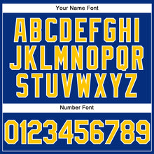 Load image into Gallery viewer, Custom Royal Yellow-White Performance Vapor Golf Polo Shirt