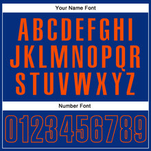 Laden Sie das Bild in den Galerie-Viewer, Custom Royal Orange Performance Vapor Golf Polo Shirt